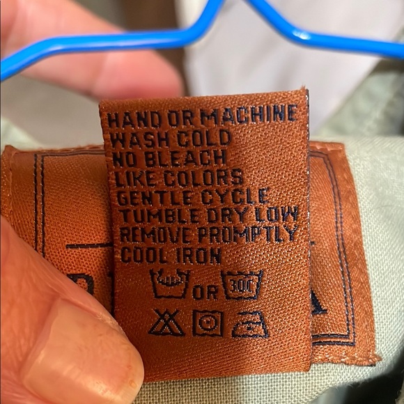 Lady Beretta Green Button Down Shirt with Dress Shirt Collar - Picture 6 of 7